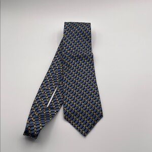05.31.25_23_Jim Thompson Blue and Gold Geometric Silk Tie